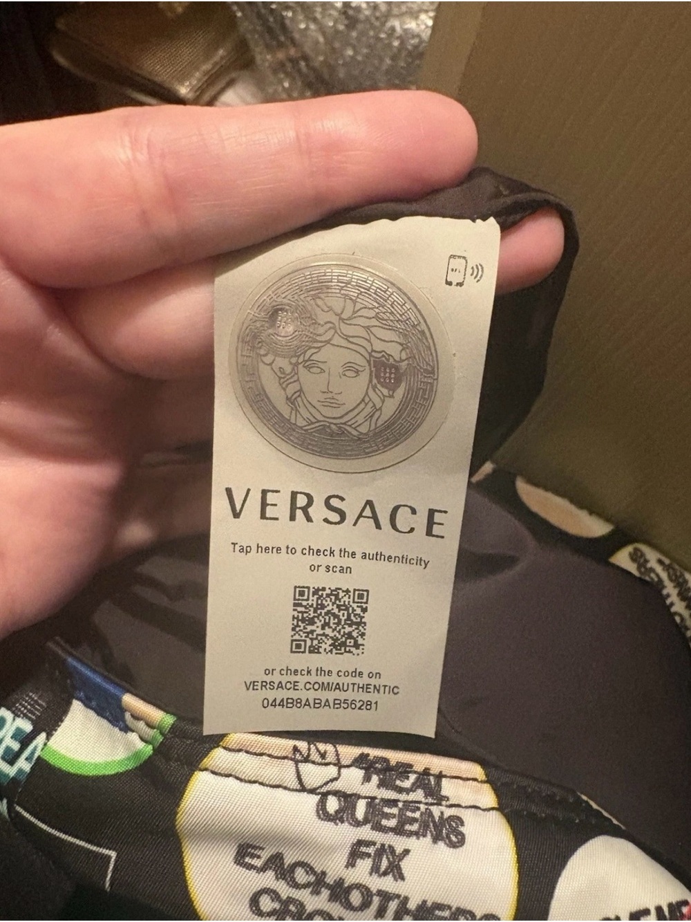 Versace Button Weekender Tote - Picture 3 of 3
